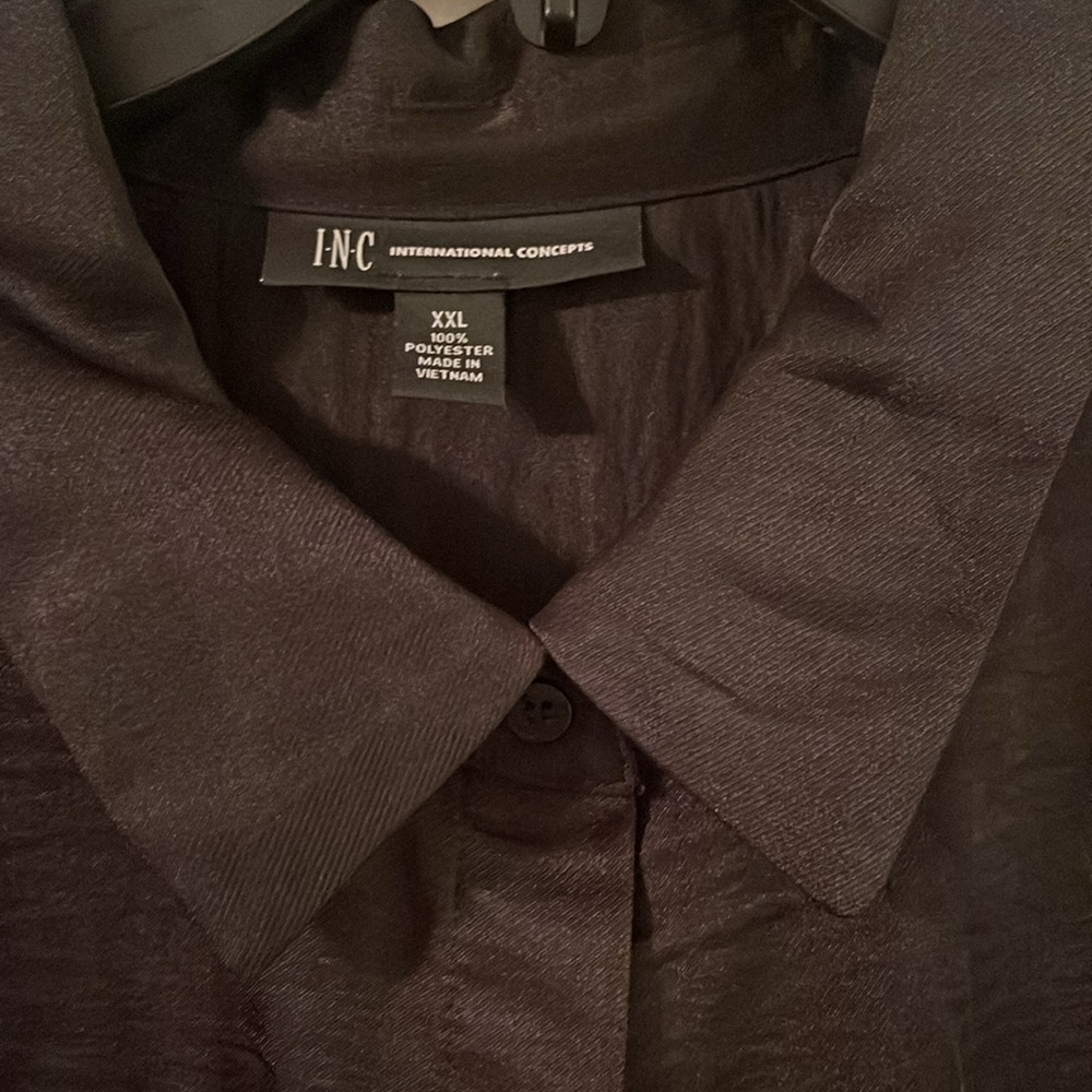 Gently Used Inc Button Down 100% Polyester Xxl - image 3